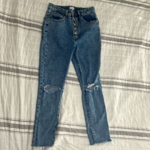 We wore What size 26 bootcut distressed jeans